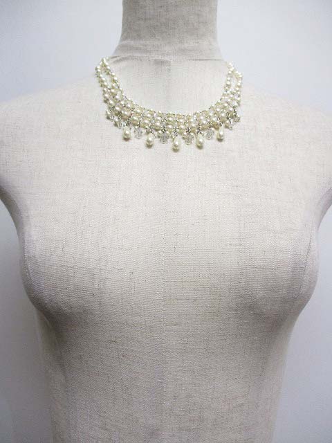 ストロベリーフィールズ Strawberry Fields ネックレス フェイクパール ビーズ 結婚式 披露宴 フォーマル パーティー レディース 065 ベクトルパーク