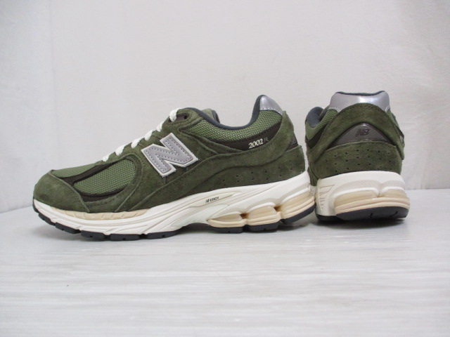 未使用品 ニューバランス NEW BALANCE M2002RHN ローカット スニーカー スエード シューズ 24.5cm ダークカモ 靴 箱 タグ付き レディース