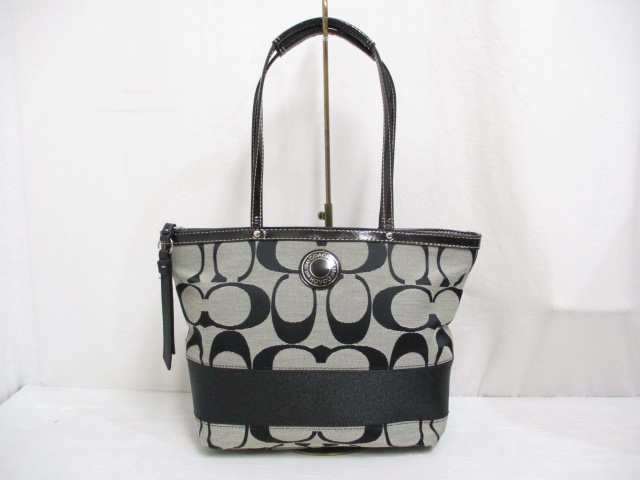 コーチ COACH 美品 F19046 シグネチャーストライプ ワンショルダー 