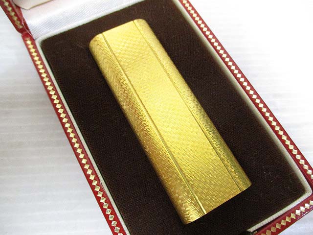 カルティエ Cartier ガス ライター ゴールド PLOR GALVA 20MC 箱付き 