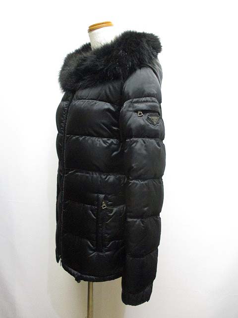プラダスポーツ PRADA SPORT ダウン ジャケット 40 黒 ブラック 28D060 