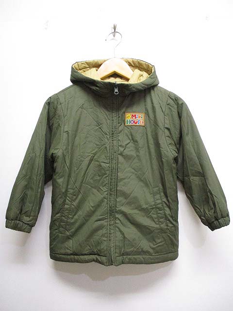 新品　ミキハウス アウター 110 リバーシブル 新品ダブルビー(ミキハウス系列) 110 ベスト ダウン風 リバーシブル