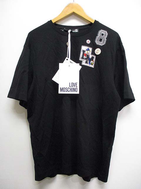 未使用品 ラブモスキーノ LOVE MOSCHINO 半袖 Tシャツ カットソー 40 