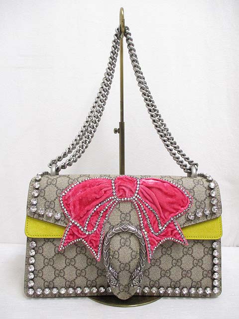 グッチ GUCCI 美品 400249 ディオニュソス GGスプリーム スモール 