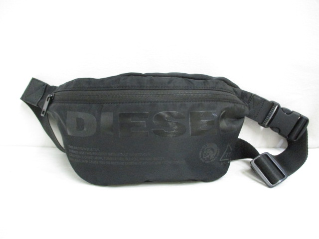 ディーゼル DIESEL 美品 ナイロン ボディ バッグ ウエスト ポーチ ロゴ  