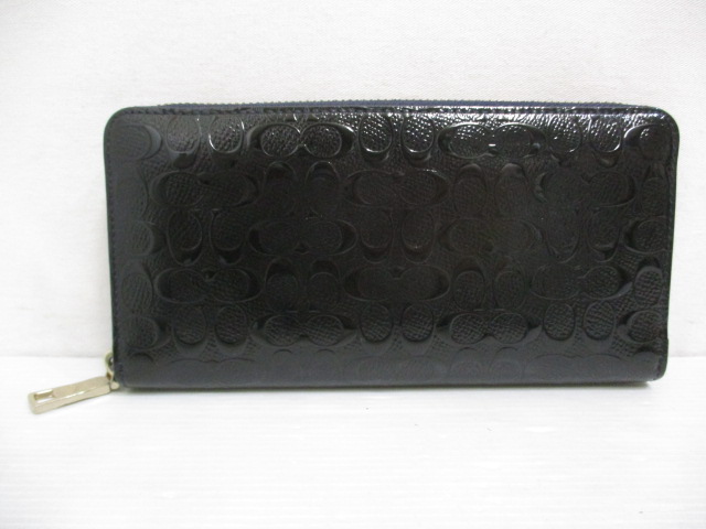 コーチ COACH 52464 ミニシグネチャー エンボス エナメル レザー 