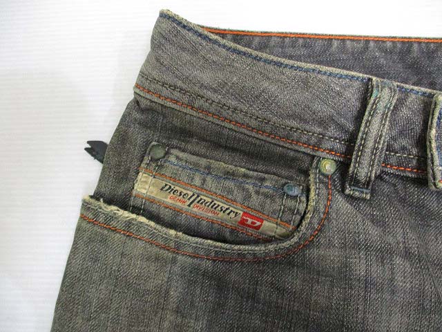 Diesel ダメージ加工 ストレートデニム 公式完売◇DIESEL D-Rise ダメージ ストレート ジーンズ (DIESEL