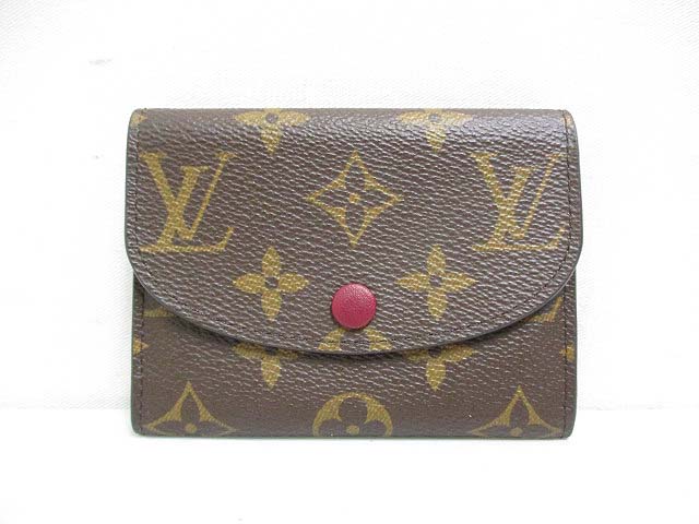 ルイヴィトン LOUIS VUITTON 美品 モノグラム ポルトモネ ロザリ 