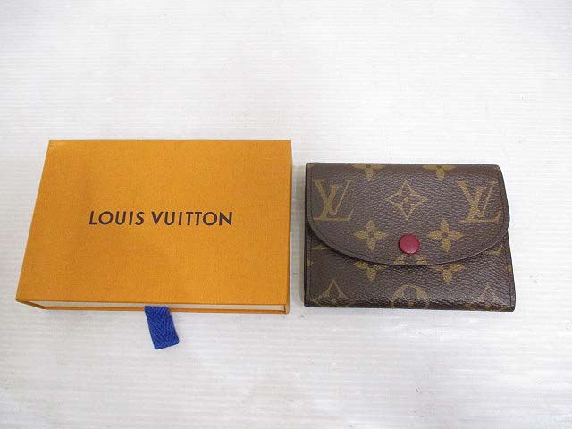 ルイヴィトン LOUIS VUITTON 美品 モノグラム ポルトモネ ロザリ 