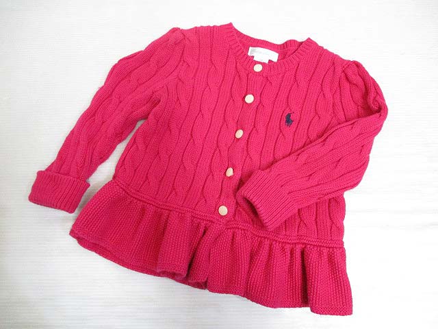 ラルフローレン RALPH LAUREN 長袖 ペプラム ケーブル ニット 