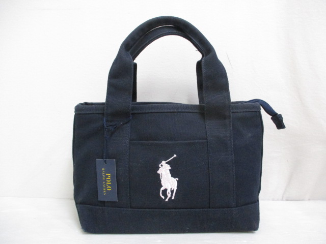 未使用品 ポロ ラルフローレン POLO RALPH LAUREN キャンバス トート 