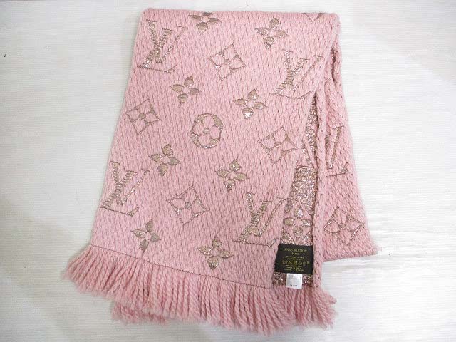 ルイヴィトン LOUIS VUITTON マフラー エシャルプ ロゴマニア シャイン  