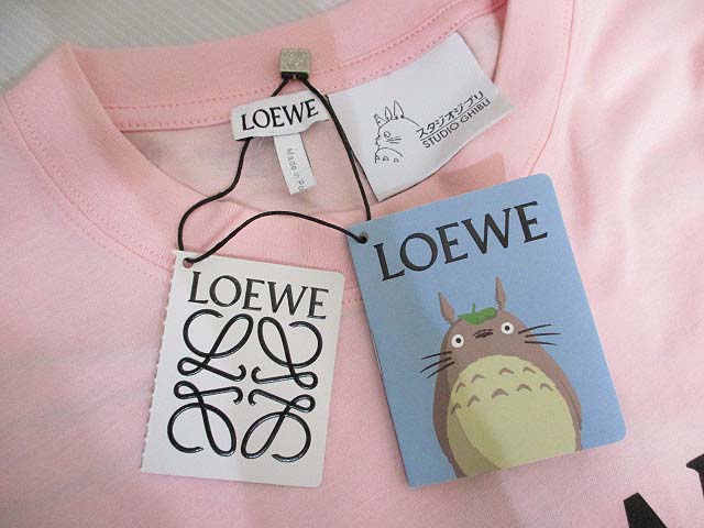 未使用品 ロエベ LOEWE x となりのトトロ コラボ Tシャツ XS ピンク 