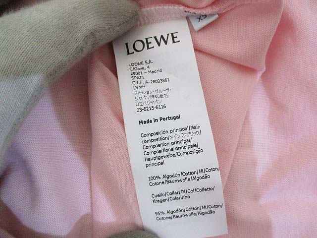 未使用品 ロエベ LOEWE x となりのトトロ コラボ Tシャツ XS ピンク 
