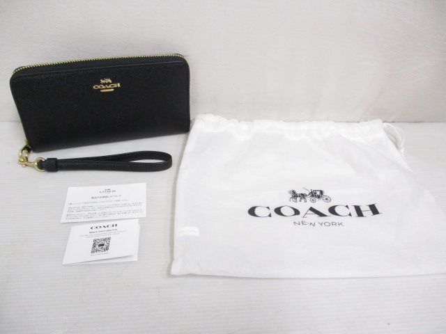 新品未使用】 COACH コーチ 緩 長財布 ウォレット ラウンドファスナー