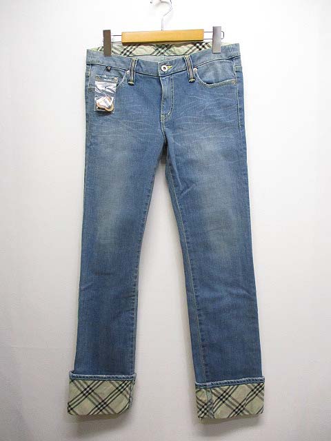 未使用品 バーバリーブルーレーベル BURBERRY BLUE LABEL ロールアップ