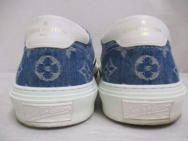 ルイヴィトン LOUIS VUITTON デニム スリッポン スニーカー シューズ 