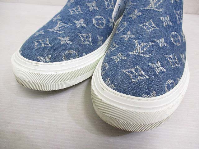 ルイヴィトン LOUIS VUITTON デニム スリッポン スニーカー シューズ  