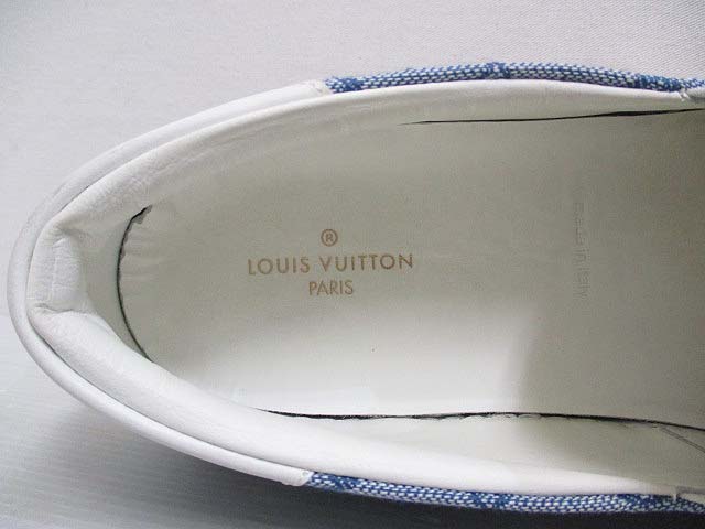 ルイヴィトン LOUIS VUITTON デニム スリッポン スニーカー シューズ 