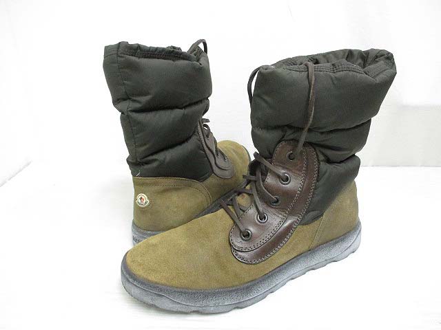 モンクレール MONCLER 美品 OBEREGGEN ダウン ブーツ シューズ 42 27cm 