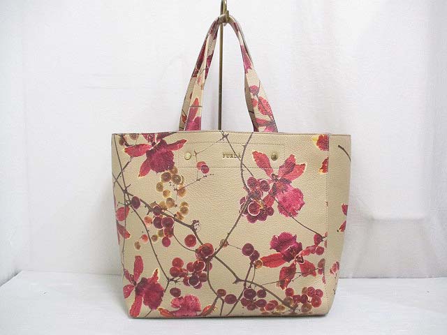 レア限定品 FURLA ニコライバーグマンコラボ メトロポリス花柄フラワー  