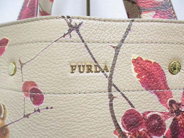 未使用品 フルラ FURLA x ニコライバーグマン コラボ トート バッグ 花 