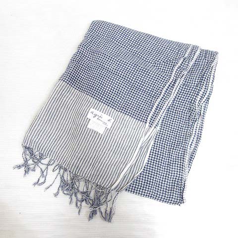 アニエスベーオム agnes b. homme チェックストール マフラー  