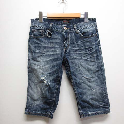 ジャックローズ Jackrose デニム ショート ハーフ パンツ ダメージ加工 