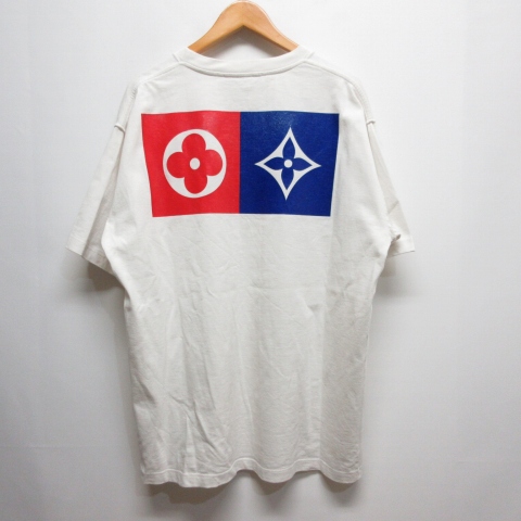 ルイヴィトン LOUIS VUITTON 19AW バックフラワー ロゴ プリント T 