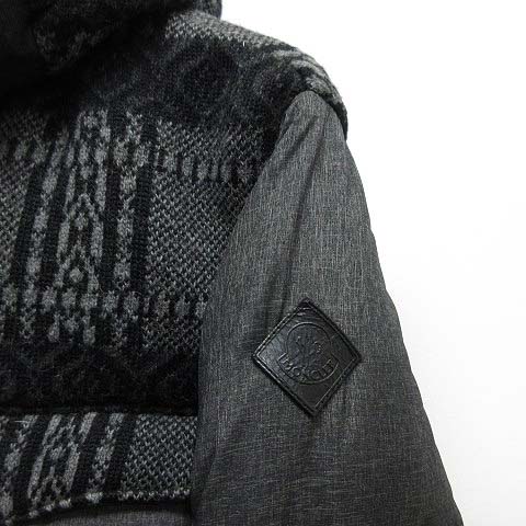 モンクレール MONCLER W REAPER ダウン ジャケット 1 ダークグレー 
