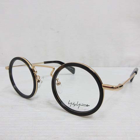 ヨウジヤマモト クリアフレーム丸メガネ 水っぽい 