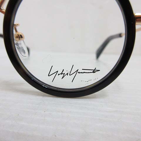 未使用品 ヨウジヤマモト YOHJI YAMAMOTO 伊達眼鏡 丸メガネ YY1003  