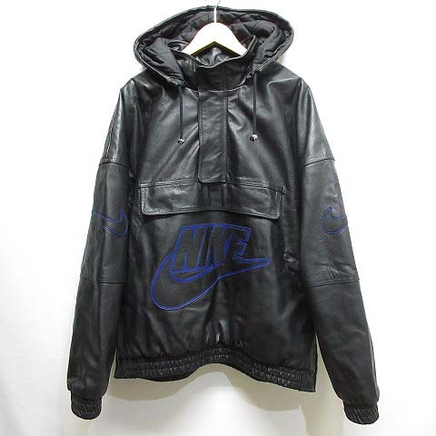 シュプリーム SUPREME x ナイキ NIKE 19AW 美品 Leather Bomber Jacket 