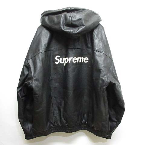 シュプリーム SUPREME x ナイキ NIKE 19AW 美品 Leather Bomber Jacket 