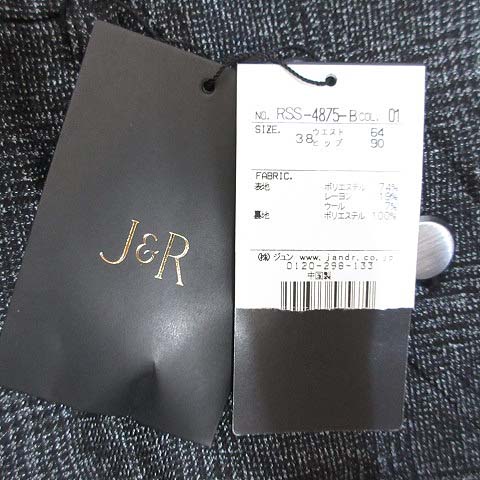 未使用品 ジェイ&アール J&R チェック柄 ショート ハーフ パンツ 38 