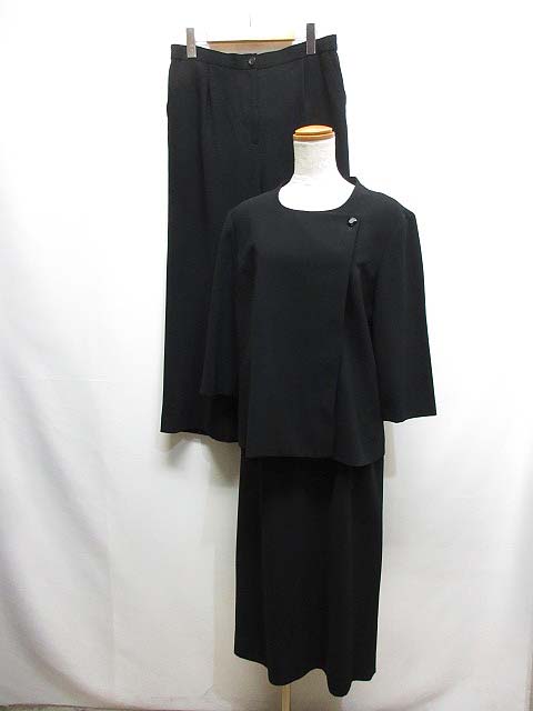 ソワールベニール SOIR BENIR ブラックフォーマル 3点セット 15 黒  