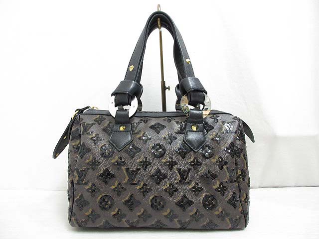 LOUISVUITTON モノグラム エクリプス　ノワール　スパンコール キーポル・バンドリエール 45 モノグラム・エクリプス｜ルイ