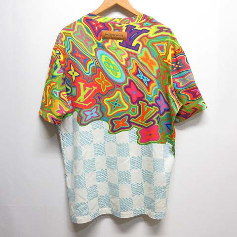 ルイヴィトン LOUIS VUITTON 21SS プリンテッドダミエLV Tシャツ 