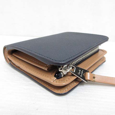 未使用品 ポールスミス PAUL SMITH ブライトストライププラー 二つ折り  