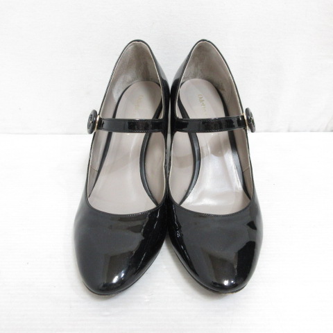 Odette e Odile エナメル　パンプス　黒　本革　23.5 オデットエオディール Odette e Odile アローズ エナメル レザー
