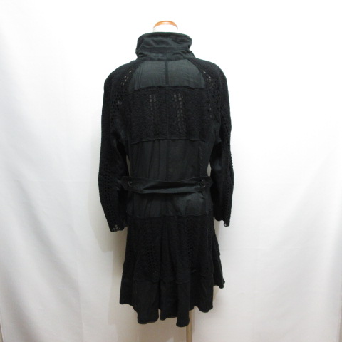 エイココンドウ EIKO KONDO ダブルジップ シアー コート ジャケット 42 