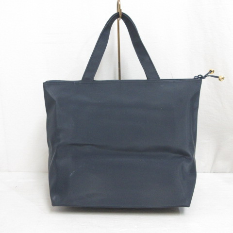 キタムラ Kitamura ナイロン トート ハンド バッグ 紺 ネイビー  