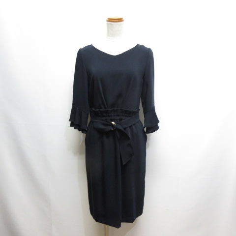 アプワイザーリッシェ Apuweiser-riche 美品 七分袖 ワンピース ドレス  