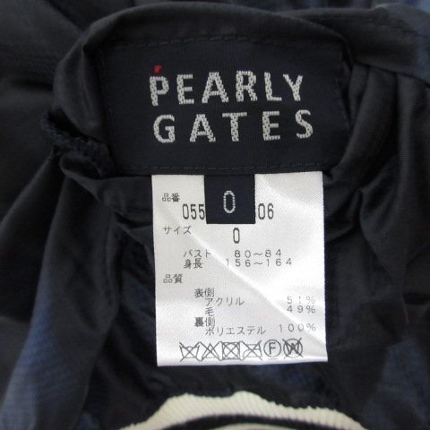 PEARLY GATES サイズ￼ 5 紺色　冬用 定番】合皮アイアン用 ヘッドカバー ＜LIMITED＞ (UNISEX