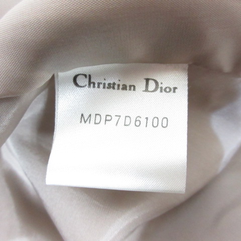 クリスチャンディオール ワンピース ジップアップ　ストライプ 金チャーム 襟 Christian Dior - ワンピース diorの通販 by しおりん shop