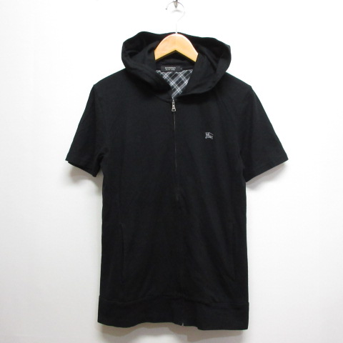 バーバリーブラックレーベル BURBERRY BLACK LABEL 半袖 ジップアップ 