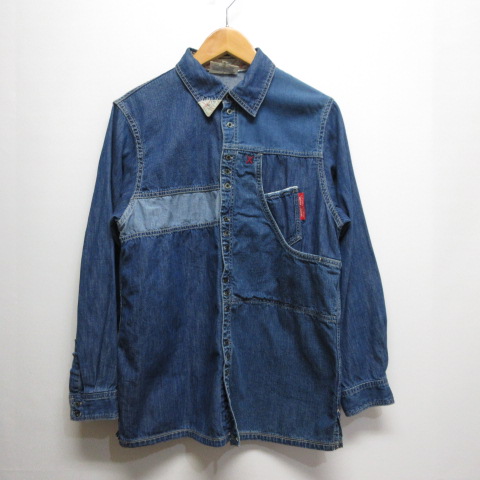 ハイ HAI SPORTING GEAR イッセイミヤケ 長袖 デニム シャツ M  