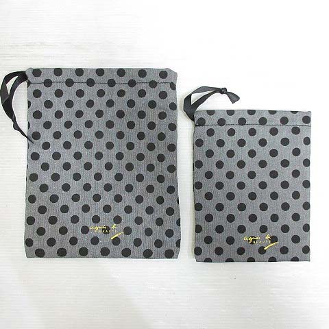 アニエスベービューティー7点セット　腕時計　化粧ポーチ　ミラー　収納BOX 新品 アニエスベー agnes b. ポーチ bp04-stf-13-bks ブラック abハート