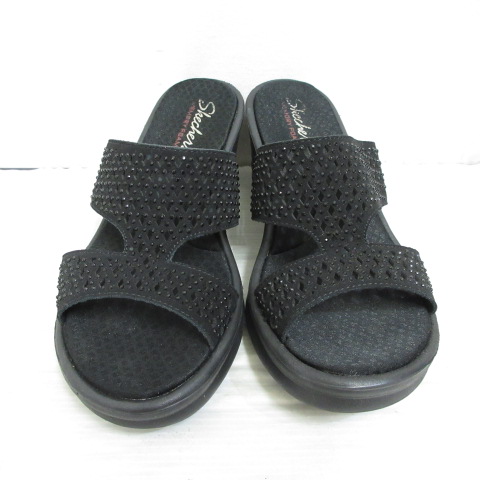 スケッチャーズ　サンダル　22センチ　ストーン　黒 スケッチャーズ サンダル SKECHERS RUMBLERS-MODERN MAZE BLK