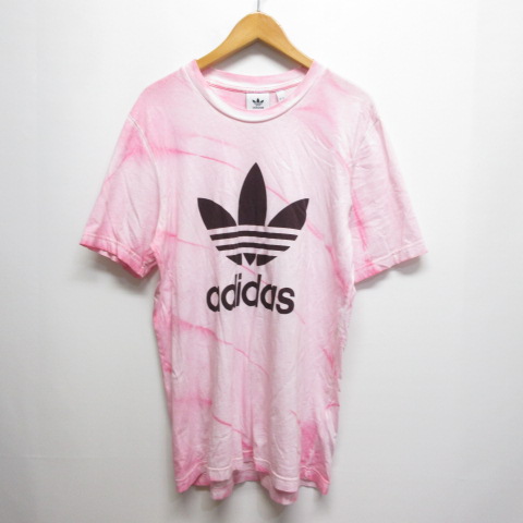 激レア　新品　adidas originals アディダス　半袖Tシャツ　ピンク adidas tシャツ レディース 半袖 トップス レディースtシャツ